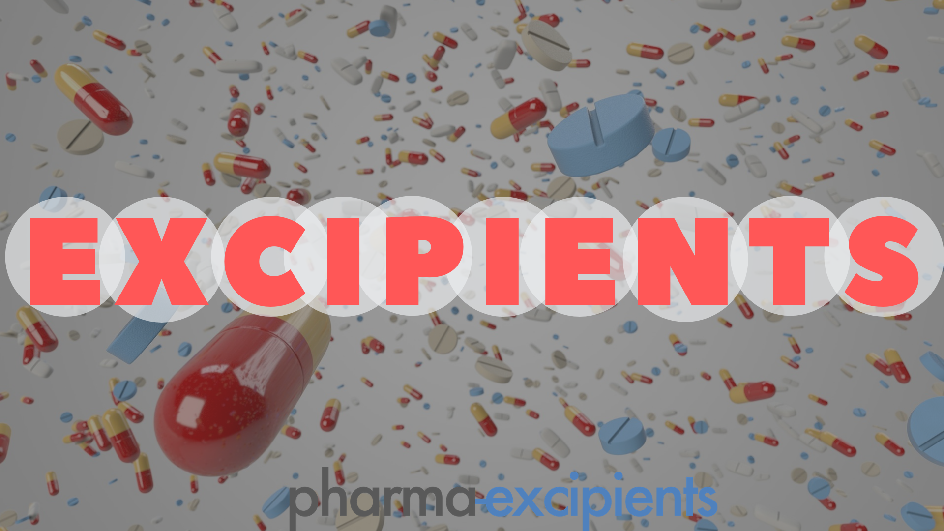 Graphic symbolizing pharmaceutical excipients