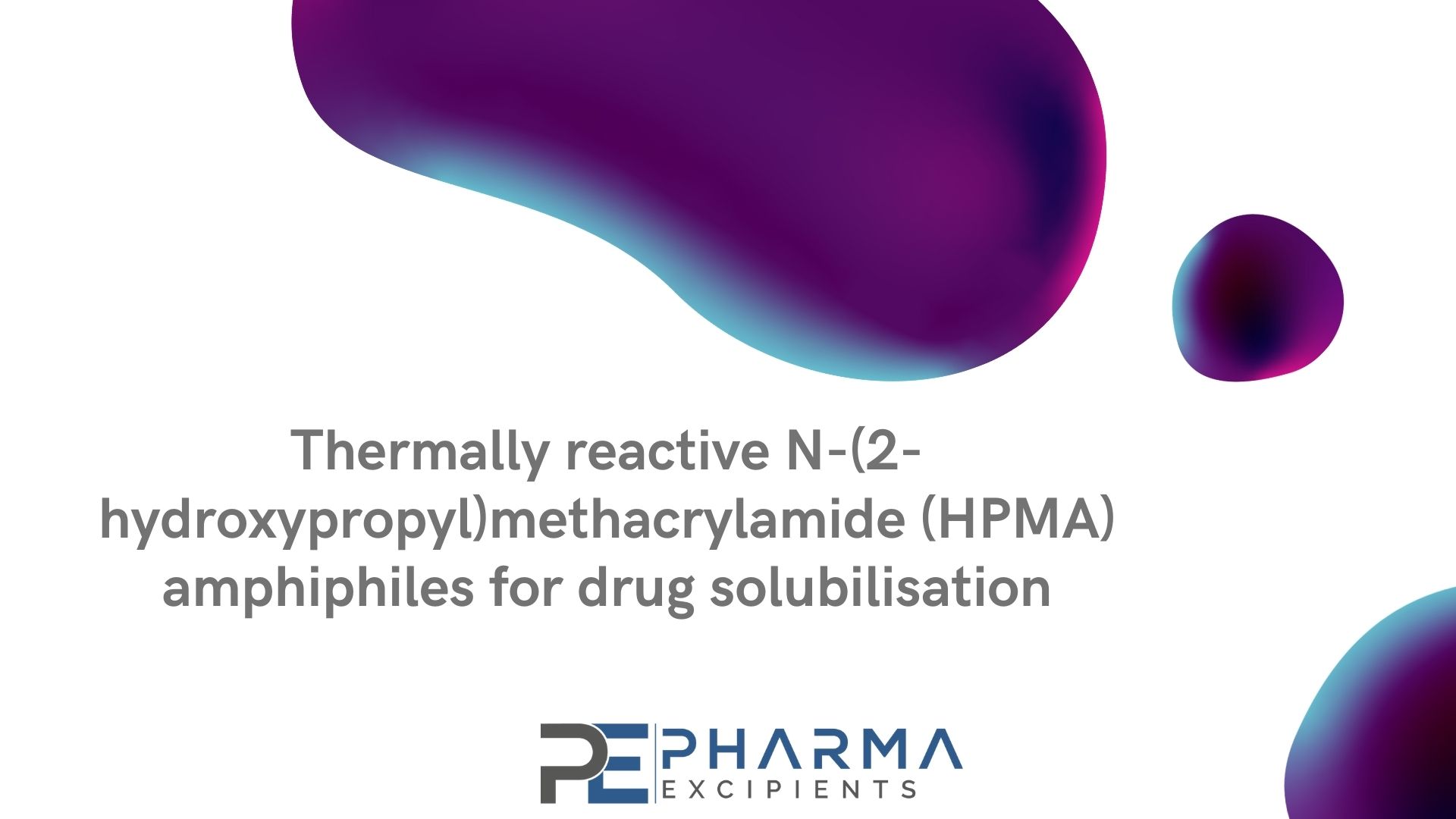 Thermally reactive N-(2-hydroxypropyl)methacrylamide (HPMA) amphiphiles for drug solubilisation